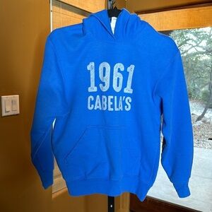 Cabela’s Kids Blue Hoodie Size Large 10/12
